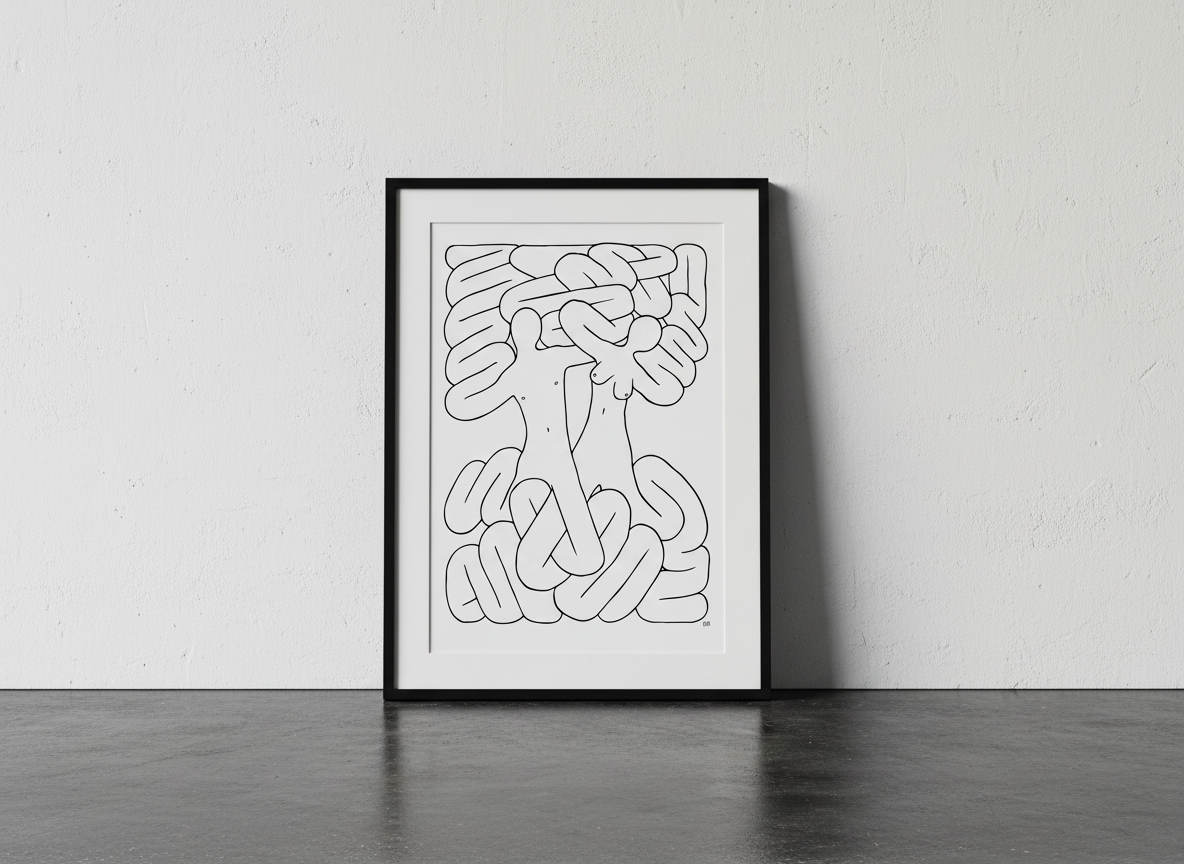Two Lovers Entwined